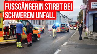 77-jährige Fußgängerin stirbt nach schwerem Unfall in Heidelberg