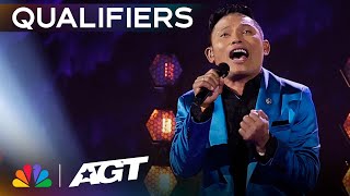 Roland Abante STUNS with "I Will Always Love You" by Whitney Houston | Qualifiers | AGT 2023