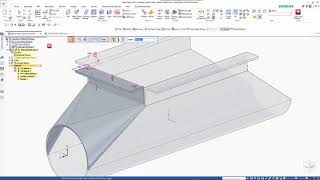 Solid Edge sheet metal lofted and contour flanges