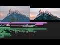 editing breakdown before and after cinematic travel film