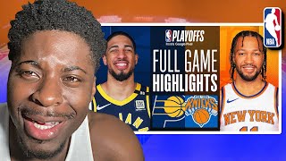 DEAR PACERS.. THIS ALL Y'ALL GOT? | #6 PACERS at #2 KNICKS | FULL GAME 2 HIGHLIGHTS Reaction