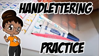 Handlettering! With FREE PRACTICE SHEET Links!!