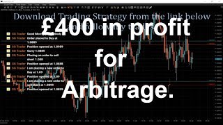 £400 in profit for Arbitrage. Live Forex Trading Mentoring Session.