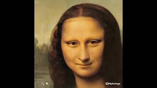 la gioconda davinci monalisa animated #shorts #youtubeshorts