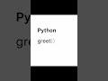 Functions in Python