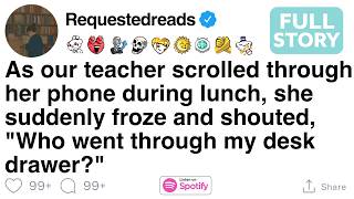 As our teacher scrolled through her phone during lunch, she suddenly froze and shouted. [FULL STORY]