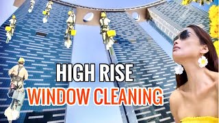 Glimpse- High Rise Window Cleaning At The Gate Towers, Rope Access - High Rise Living - Abu Dhabi👀