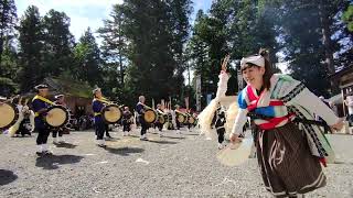 令和五年　六神石神社例祭　青笹町しし踊り