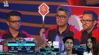 Will Jacks IPL 2023 Auction || Watch The Young Six Hitter England-ian Batsman IPL Auction Bidding