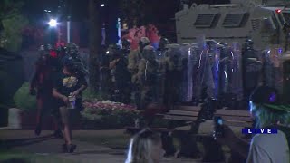 Tensions escalate in Kenosha Tuesday night as National Guard deploys rubber bullets