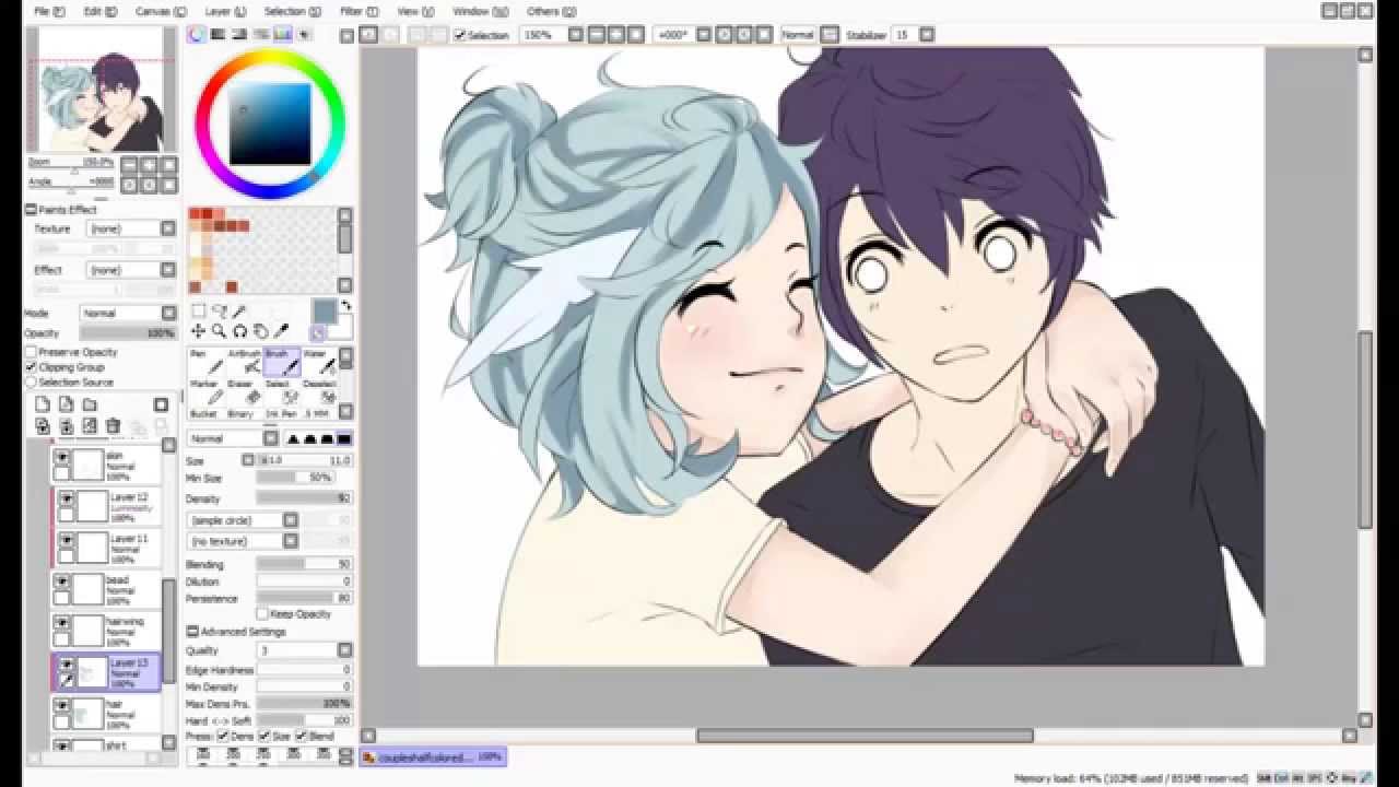 Speedpaint Couple Youtube