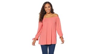 Antthony "Style Revival" OfftheShoulder TieSleeve Top