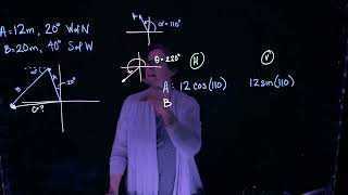 Vector Addition Example Problem - Walking
