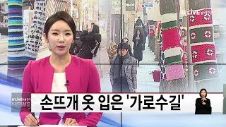 강남_손뜨개 옷 입은 '가로수길'(서울경기케이블TV뉴스)