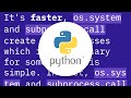 Why use Python's os module methods instead of executing shell commands directly?