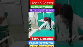 Bed Making Procedure in Nursing | Health Sector  | Medical Classes