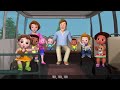 চলেছে খামারের পশুপাখি নিয়ে গান wheels on the bus farm animals chuchutv bangla rhymes