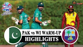 PAK vs WI Warm-up Match Highlights 2021 | Pakistan vs West Indies T20 World Cup Highlights 2021