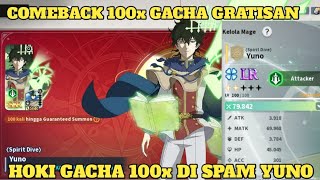 DI LUAR NURUL‼️HOKI GACHA GRATISAN 100x YUNO SPIRIT DIVE 🔥 BLACK CLOVER MOBILE