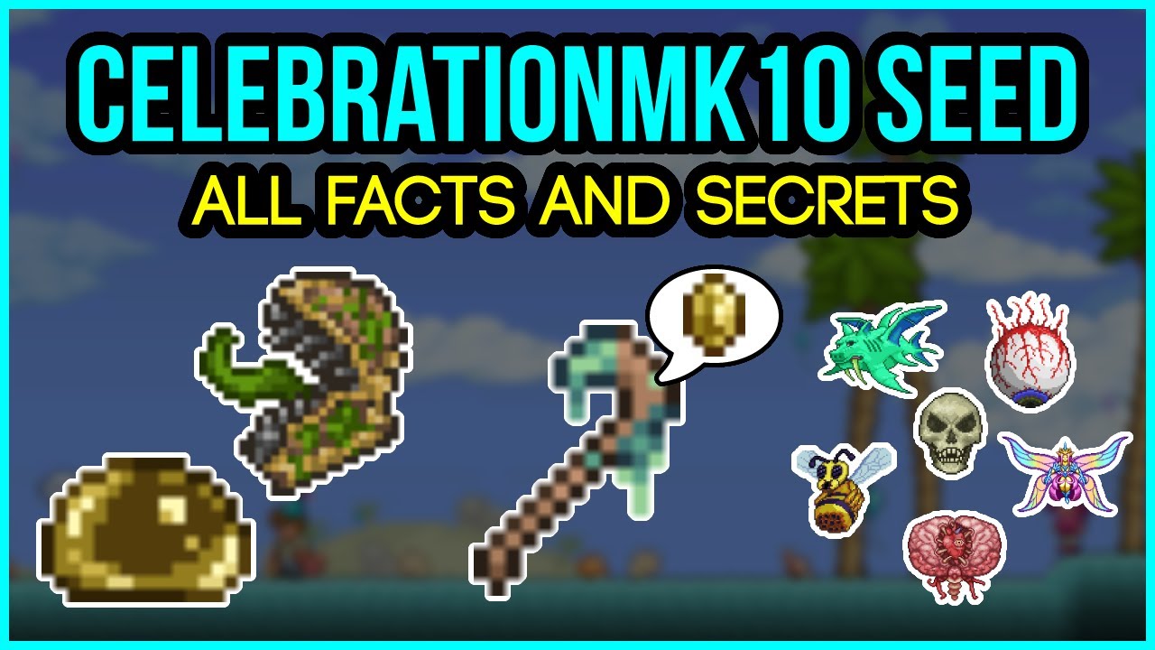 Terraria 1.4.2.3 - Everything About 10th Anniversary Secret World Seed ...