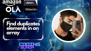 Find duplicates in an array Practice GeeksforGeeks #coding #coding_gunda