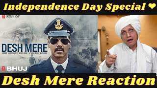 Arijit Singh DESH MERE song Reaction by Captain Tau Haryanvi Actor | Bhuj: The Pride Of India