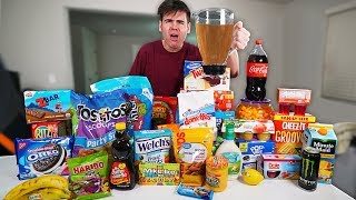 I Blended EVERY Food Together \u0026 Drank It... (Challenge)