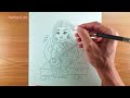 saraswati drawing very easy step mata saraswati drawing mata saraswati drawing easy