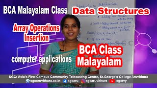 Array Operations - Insertion || Malayalam