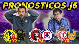 ¡PRONOSTICOS JORNADA 5 LIGA MX!