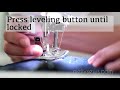 how to use a self leveling presser foot or j foot sewing secret