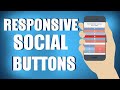 Responsive Social Media Buttons With HTML5 & CSS3