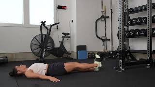 Supine Cable Knee Raise Exercise Demo