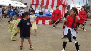 さかど華吹雪　平和町夏祭り　総踊り　もっとmeetみとちゃん