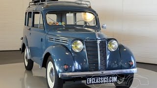 Renault Juvaquatre Fourgonette 1956 good condition -VIDEO- www.ERclassics.com