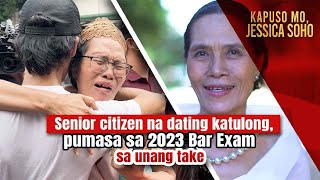 Senior citizen na dating katulong, pumasa sa 2023 Bar Exam sa unang take | Kapuso Mo, Jessica Soho
