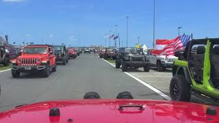 JEEP INSANITY ... Driving into the infield 2021 Jeep Beach Daytona