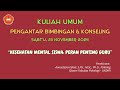 Kuliah Umum PENGANTAR BK