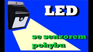 LED světlo se senzorem pohybu