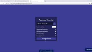 Password Generator App In JavaScript With Source Code | Source Code & Projects