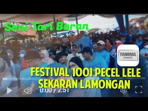 Seni Tari Boran Dalam Festival 1001 Pecel Lele Sekaran Kabupaten ...