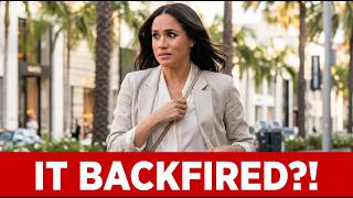 Meghan’s PR Stunt BACKFIRES as Hollywood Turns Against Her