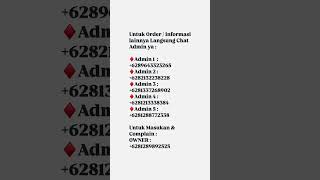 Whatsapp Admin Tk Youchy Fashion || Lt 2 A 30 Pgmta / Tanah Abang