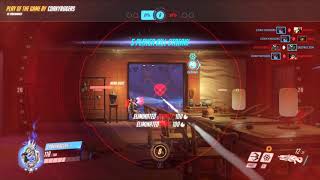 Overwatch. POTG. Widowmaker. Quadruple Kill.