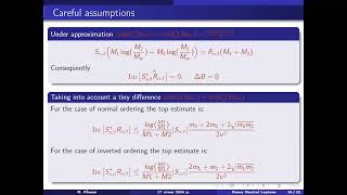 Oleksandr Khasai “Constraints on the parameters of the neutrino extension of the Standard Model”