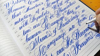 How to Write Beautiful Cursive Handwriting Paragraph Practice