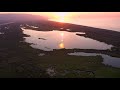 dalyan gölü gün batımı dalyan lake sunset with drone bursa