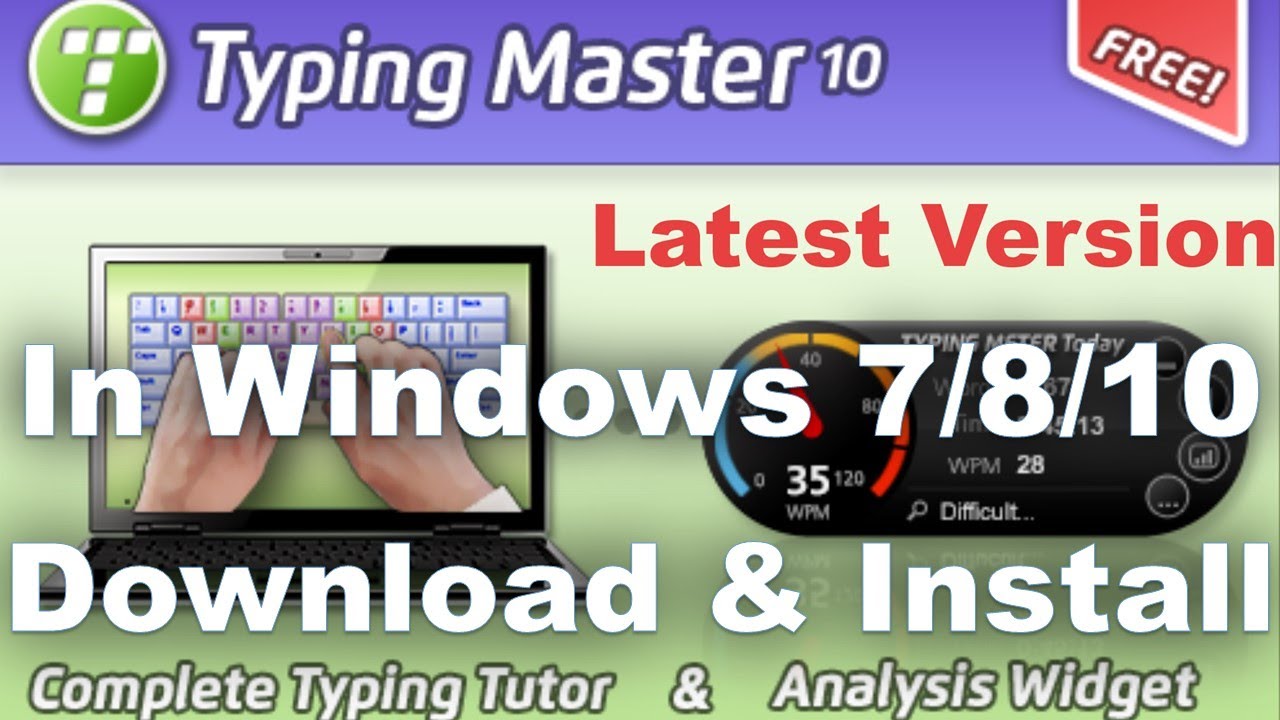 How To Download Install Typing Master 10 Latest Version Youtube