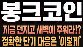 [봉크 BONK 코인전망] 결국 우려했던 비트코인의 조정구간이 다가오고 있다!? 결국 이렇게 되면 피보는건 알트코인.. 지금 매도하고 새벽에 주워야 하는 이유는?