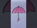 🥰 Cute Umbrella🏖️ Drawing #shorts #art #shortvideo #viralvideo #youtubeshorts #trending